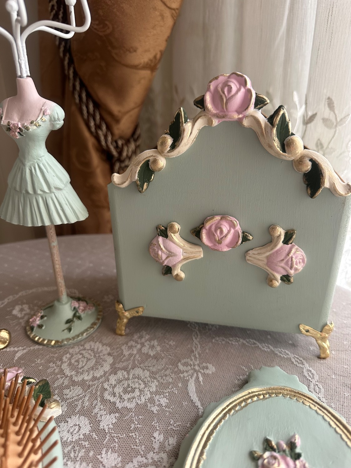 ست میز آرایش آبی درباری